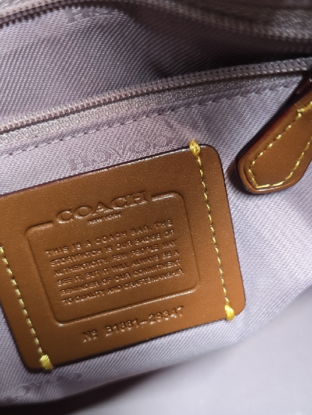 Coach Camera Bag With Floral Bow Print - Picture 9 of 14